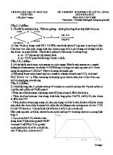 Đề khảo sát học sinh giỏi lần 2 môn Hóa học Lớp 9 - Năm học 2017-2018 - Phòng GD & ĐT Phúc Yên